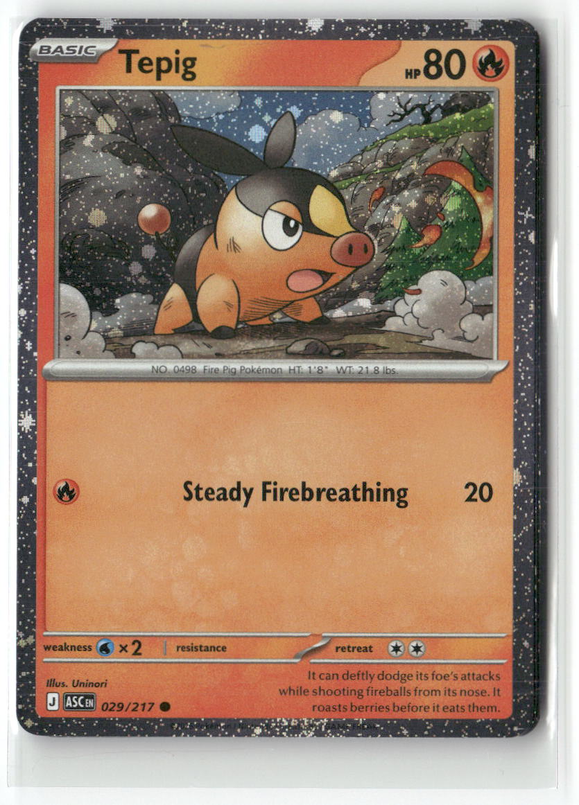 Tepig - (Cosmos Holo) Common Miscellaneous Cards & Products 029/217 NM