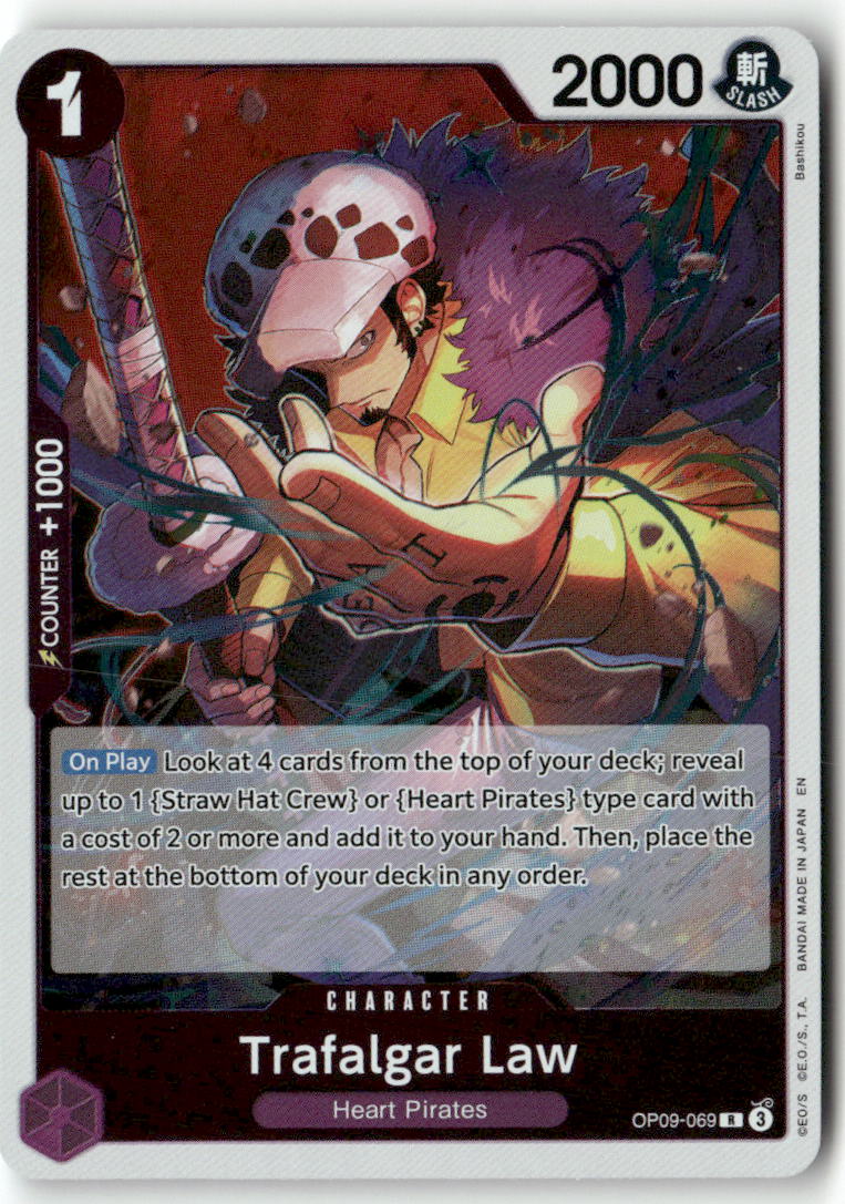 Trafalgar Law (069) R Emperors in the New World OP09-069 NM