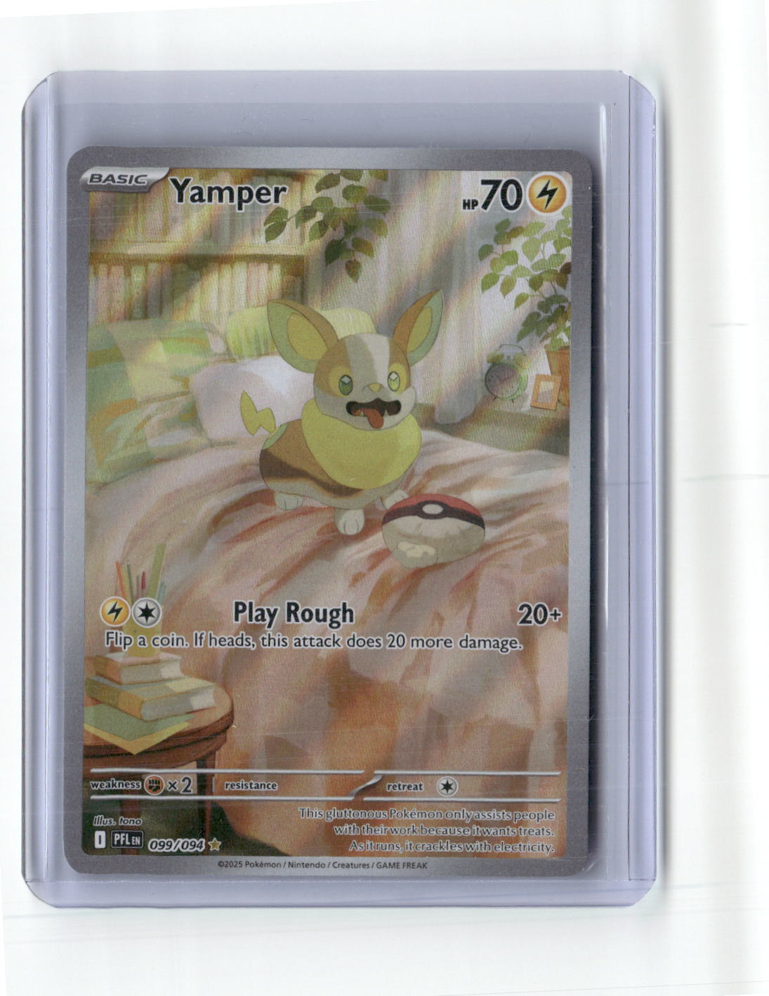 Yamper Illustration Rare ME02: Phantasmal Flames 099/094 NM