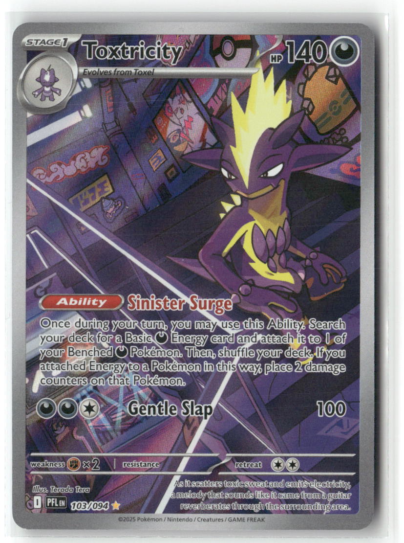 Toxtricity Illustration Rare ME02: Phantasmal Flames 103/094 NM