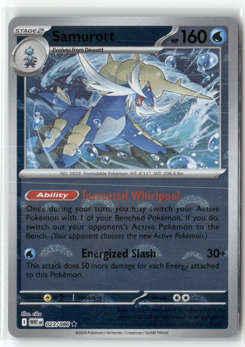 Samurott (Poke Ball Pattern) Rare SV: White Flare 023/086 NM