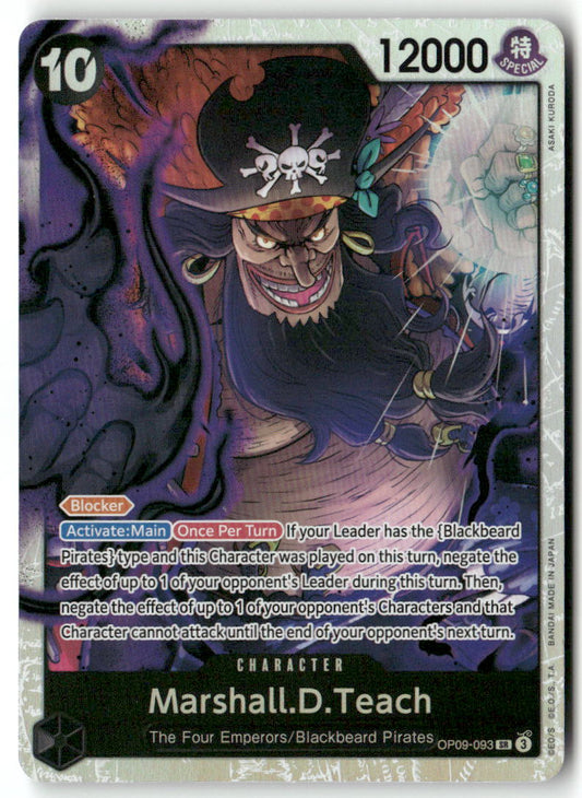 Marshall.D.Teach -  (Reprint) SR Premium Booster -The Best- Vol. 2 OP09-093 NM
