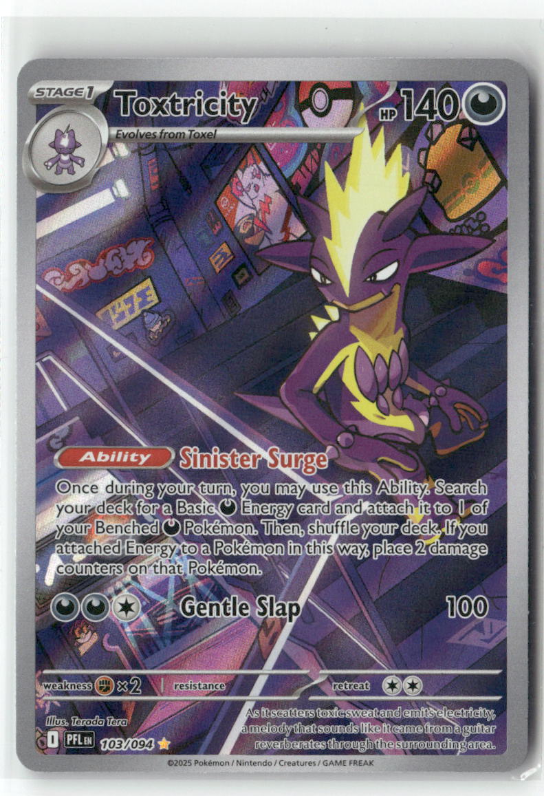Toxtricity Illustration Rare ME02: Phantasmal Flames 103/094 NM