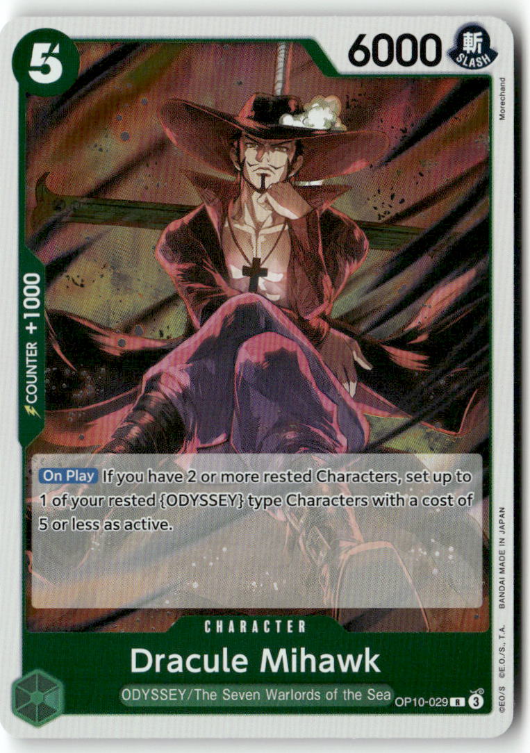 Dracule Mihawk R Royal Blood OP10-029 NM