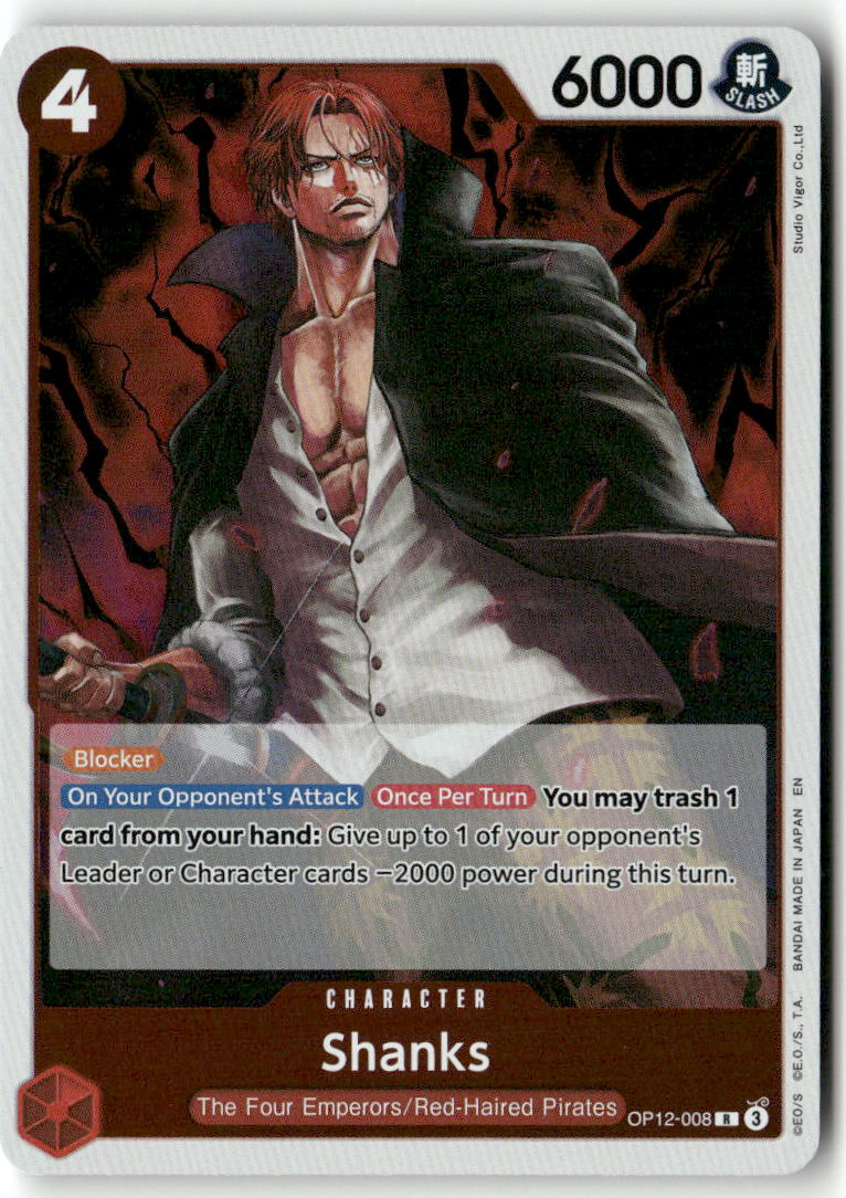 Shanks (008) R Legacy of the Master OP12-008 NM