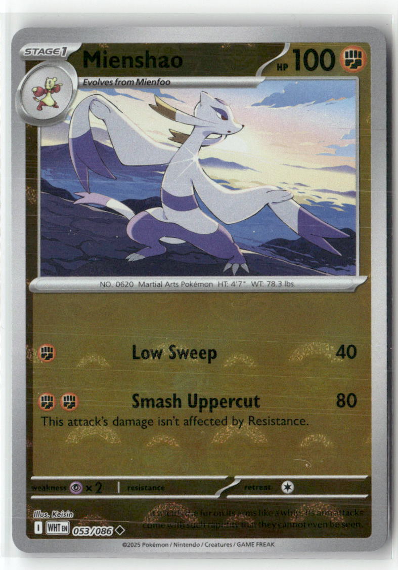 Mienshao Uncommon SV: White Flare 053/086 NM
