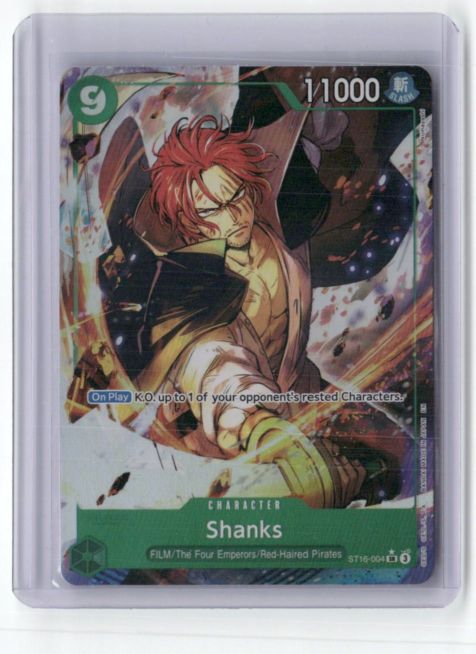 Shanks - (Alternate Art) SR Premium Booster -The Best- Vol. 2 ST16-004 NM