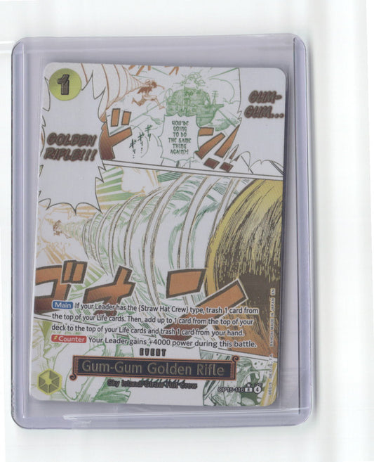Gum-Gum Golden Rifle (Alternate Art) R Adventure on Kami's Island OP15-116 NM