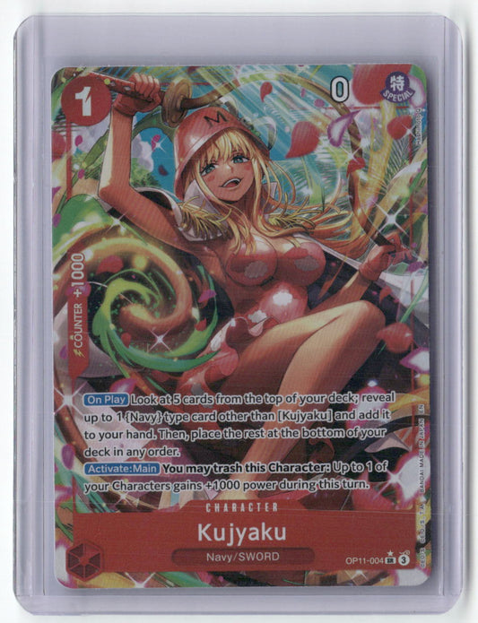 Kujyaku (Alternate Art) SR A Fist of Divine Speed OP11-004 NM