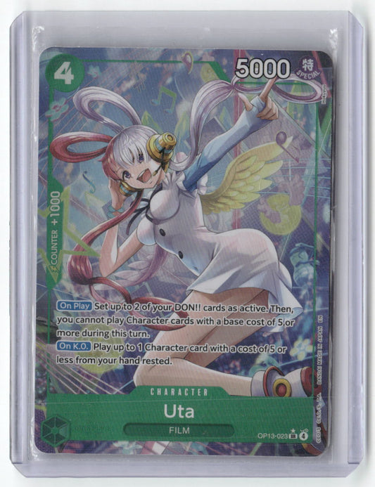 Uta (Alternate Art) SR Carrying On His Will OP13-023 NM