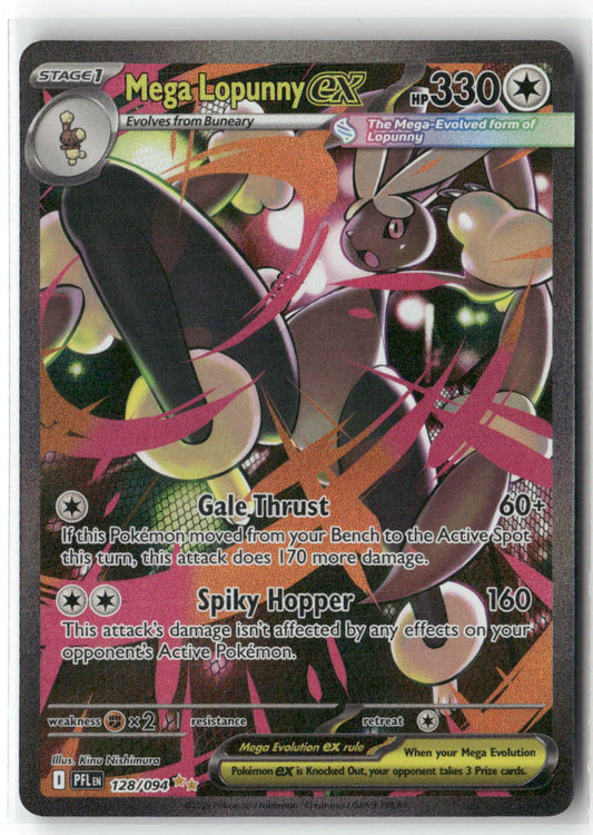 Mega Lopunny ex Special Illustration Rare ME02: Phantasmal Flames 128/094 NM