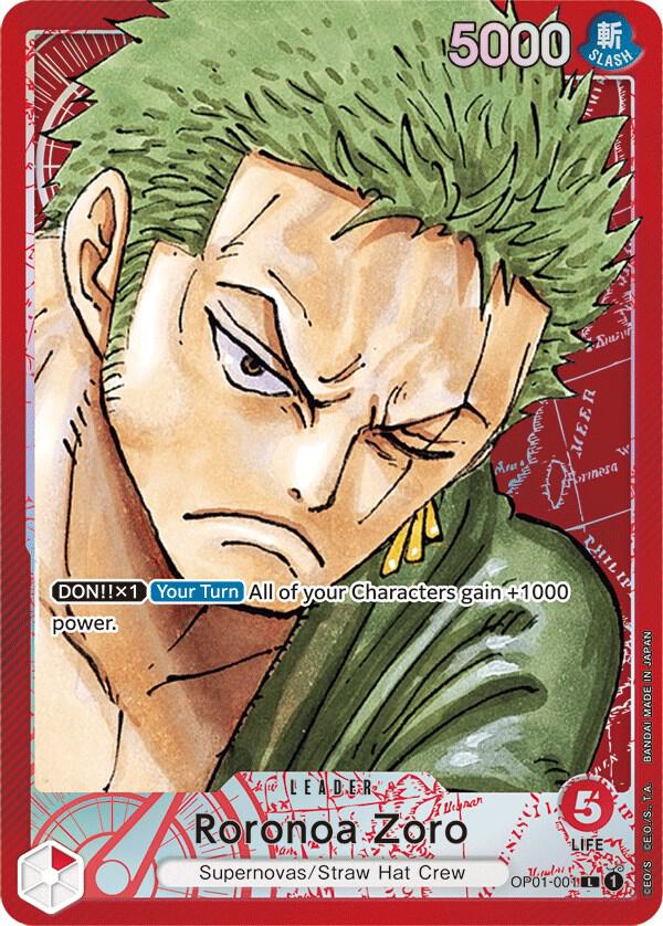 Roronoa Zoro (001) (Parallel) L Romance Dawn OP01-001 NM