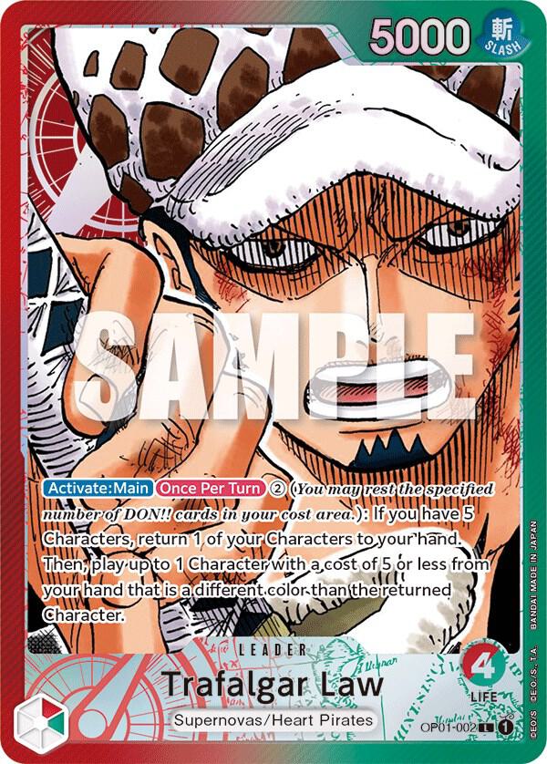 Trafalgar Law (002) (Parallel) L Romance Dawn OP01-002 NM