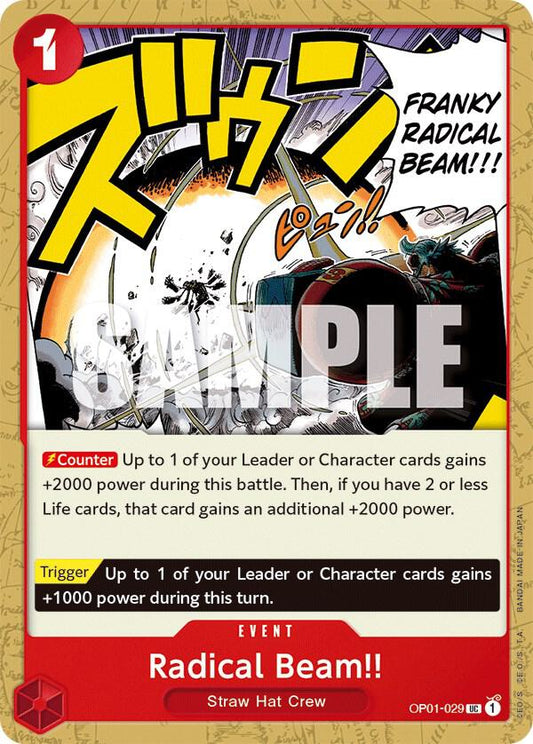 Radical Beam!! UC Romance Dawn OP01-029 NM