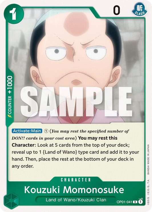Kouzuki Momonosuke R Romance Dawn OP01-041 NM