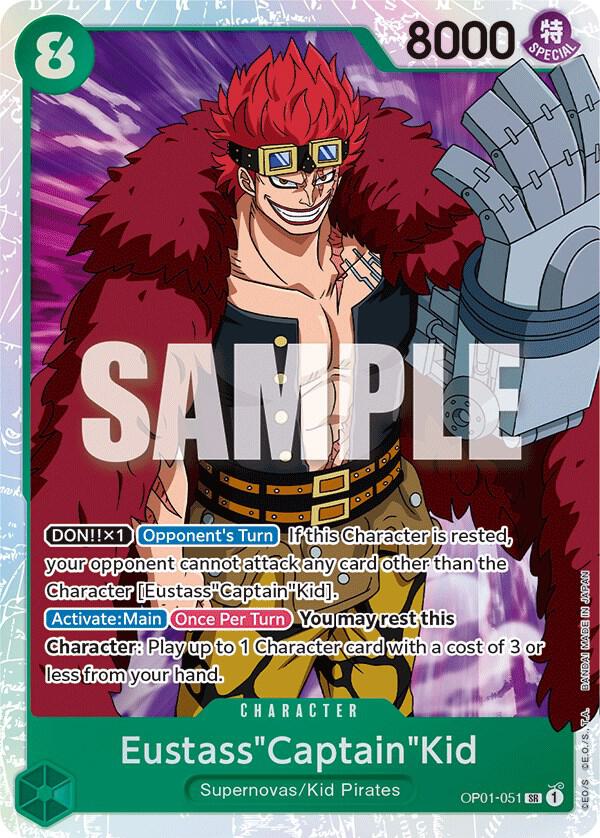 Eustass"Captain"Kid SR Romance Dawn OP01-051 NM