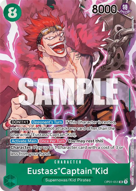 Eustass"Captain"Kid (Parallel) SR Romance Dawn OP01-051 NM