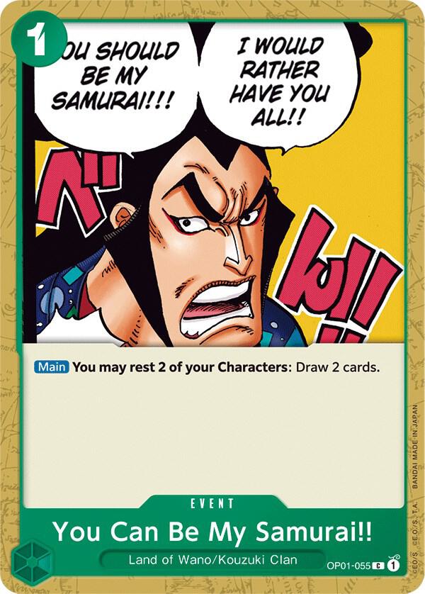You Can Be My Samurai!! C Romance Dawn OP01-055 NM