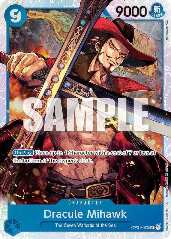 Dracule Mihawk SR Romance Dawn OP01-070 NM