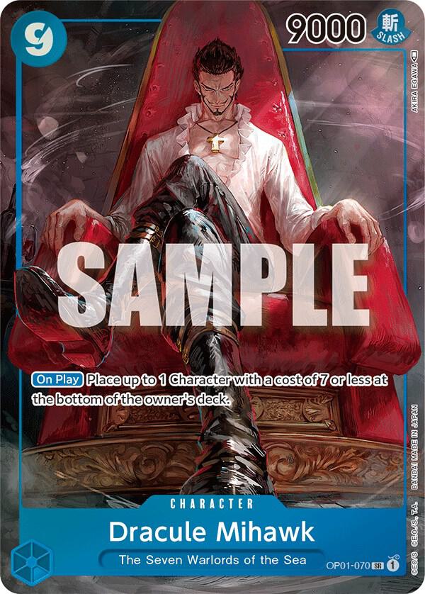 Dracule Mihawk (Parallel) SR Romance Dawn OP01-070 NM