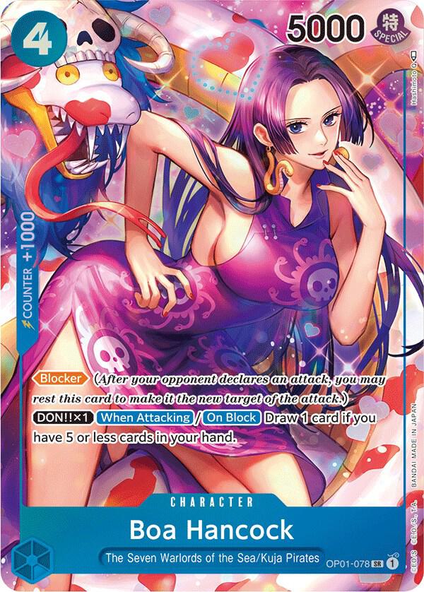 Boa Hancock (Parallel) SR Romance Dawn OP01-078 NM