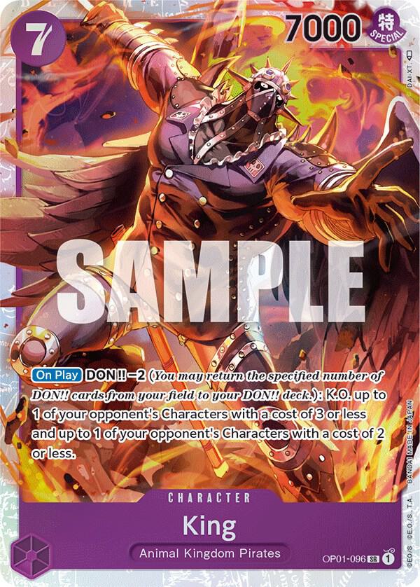 King (096) SR Romance Dawn OP01-096 NM