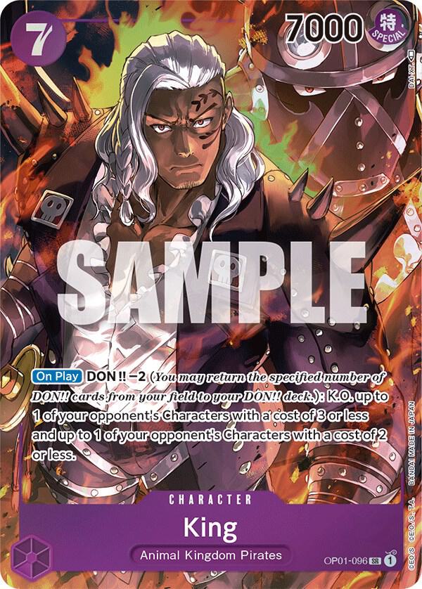 King (096) (Parallel) SR Romance Dawn OP01-096 NM