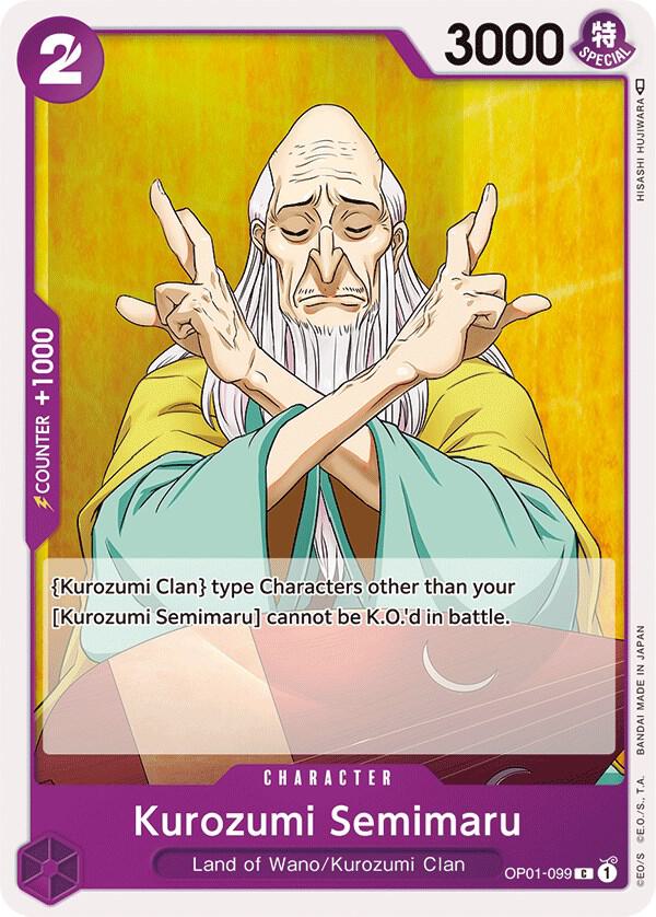 Kurozumi Semimaru C Romance Dawn OP01-099 NM
