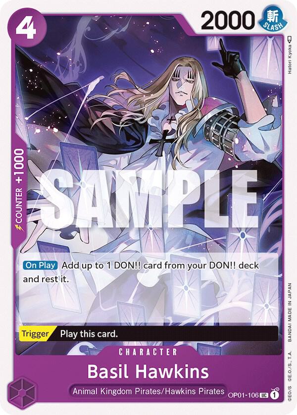 Basil Hawkins UC Romance Dawn OP01-106 NM