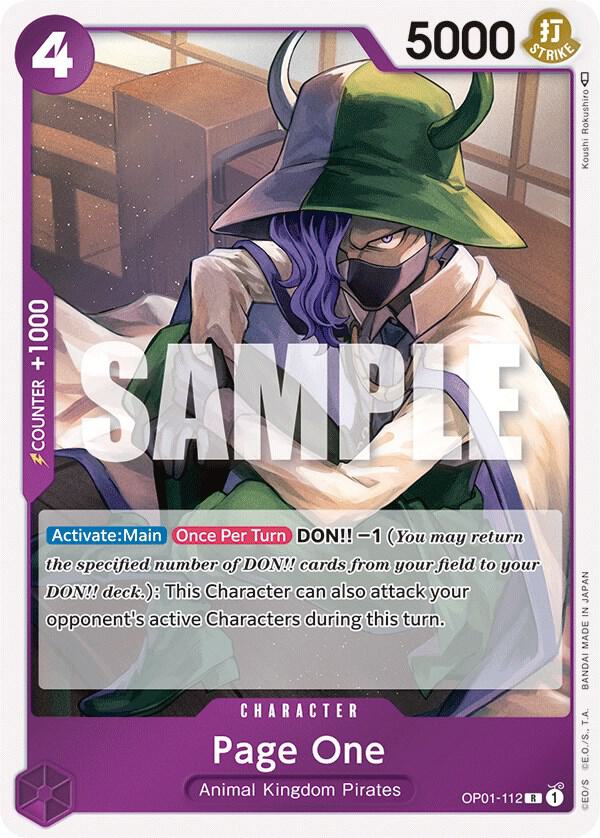 Page One R Romance Dawn OP01-112 NM