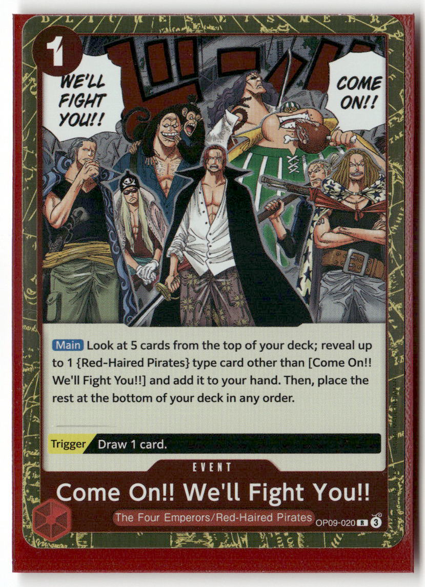 Come On!! We'll Fight You!! (Reprint) R Premium Booster -The Best- Vol. 2 OP09-020 NM