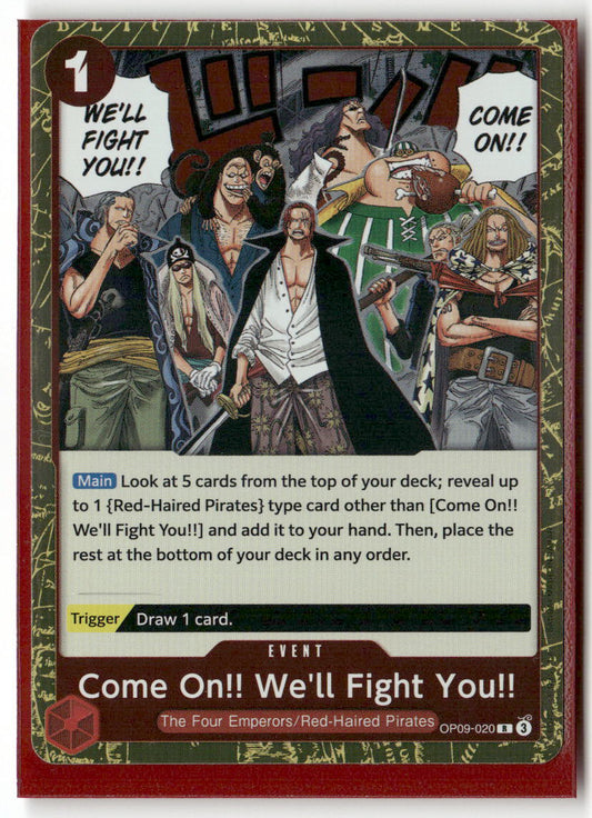Come On!! We'll Fight You!! (Reprint) R Premium Booster -The Best- Vol. 2 OP09-020 NM