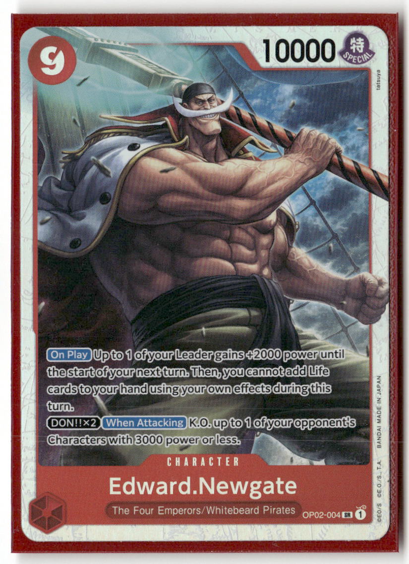 Edward.Newgate (Reprint) SR Premium Booster -The Best- OP02-004 NM