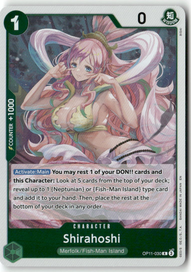 Shirahoshi (030) R A Fist of Divine Speed OP11-030 NM