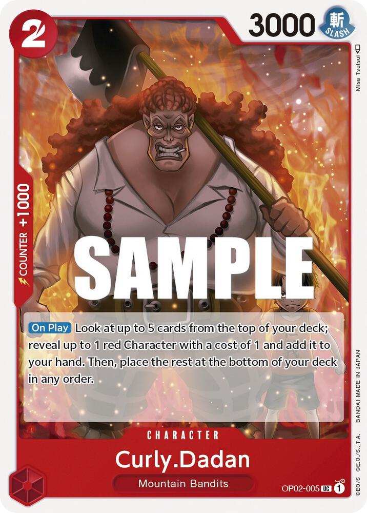 Curly.Dadan UC Paramount War OP02-005 NM