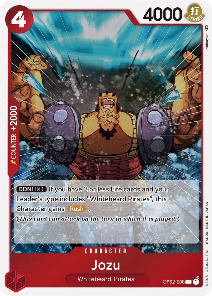 Jozu R Paramount War OP02-008 NM