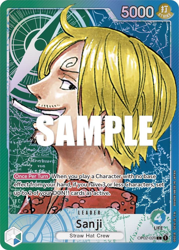 Sanji (Alternate Art) L Paramount War OP02-026 NM