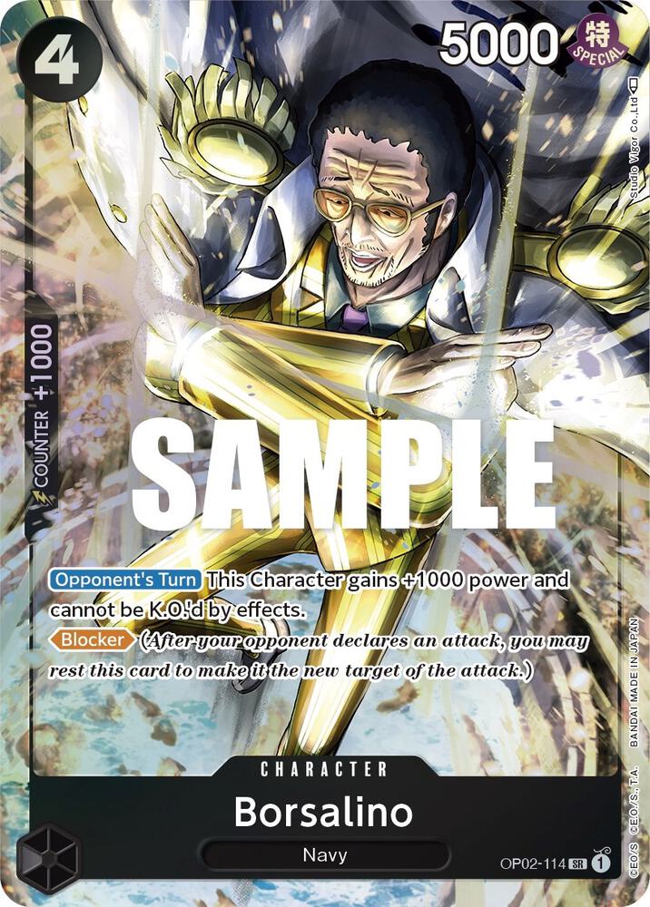 Borsalino (Alternate Art) SR Paramount War OP02-114 NM
