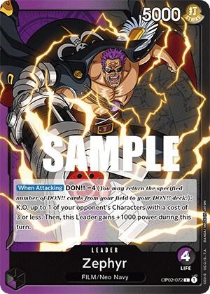 Zephyr L Paramount War OP02-072 NM