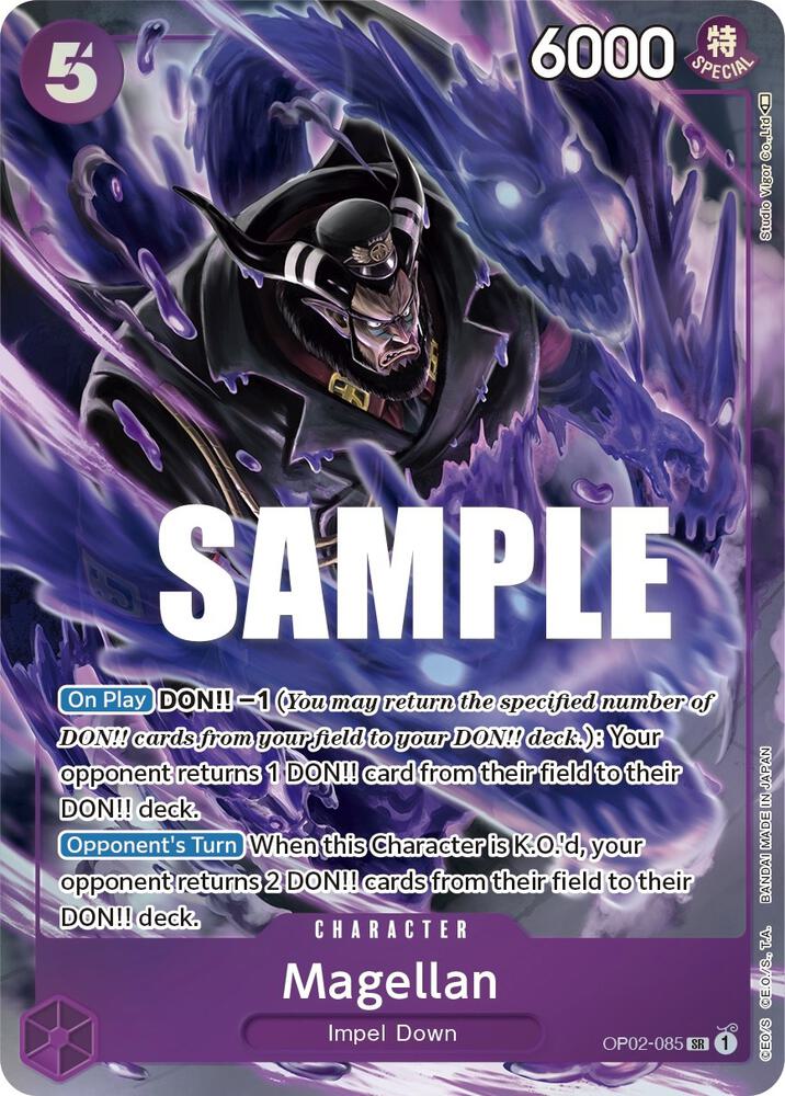 Magellan (085) (Alternate Art) SR Paramount War OP02-085 NM