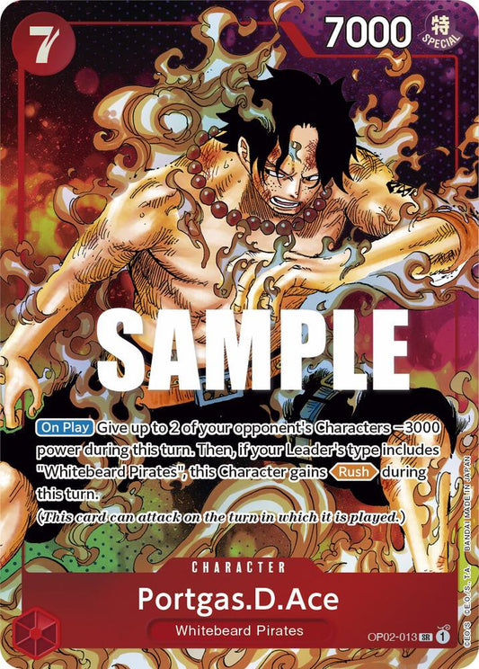 Portgas.D.Ace (Parallel) SR Paramount War OP02-013 NM