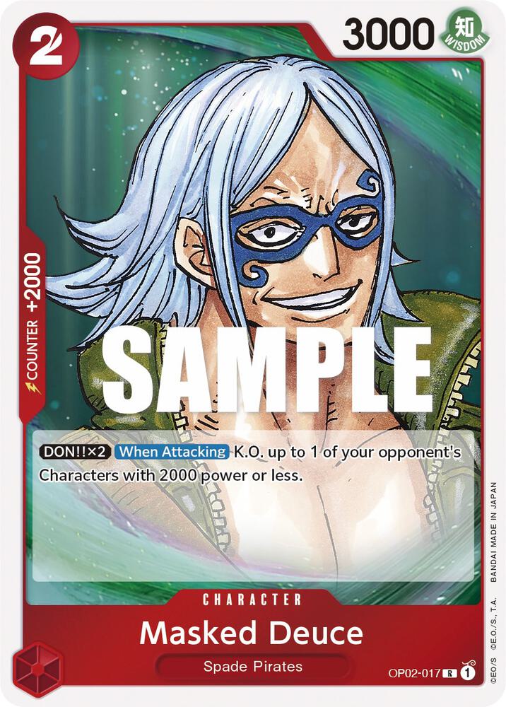 Masked Deuce R Paramount War OP02-017 NM