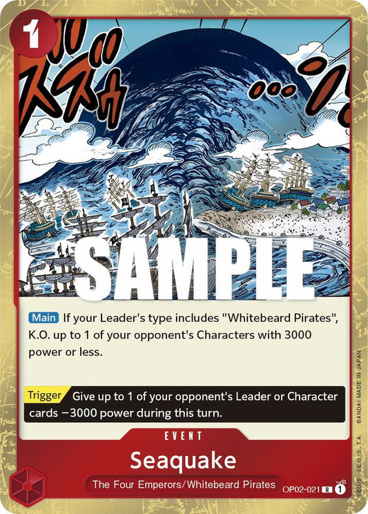 Seaquake R Paramount War OP02-021 NM