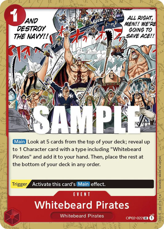Whitebeard Pirates UC Paramount War OP02-022 NM
