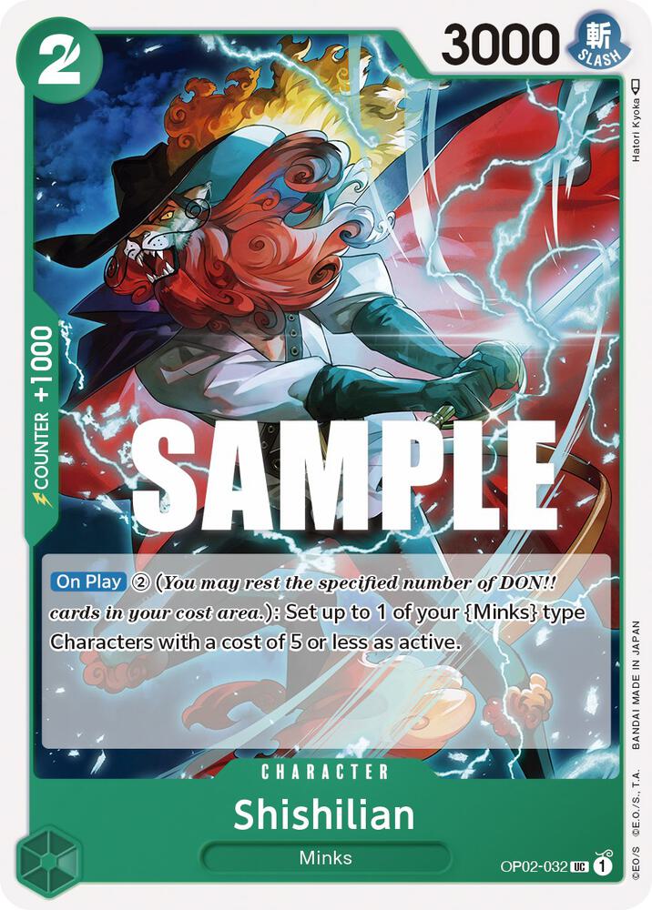 Shishilian UC Paramount War OP02-032 NM