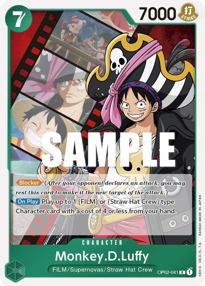 Monkey.D.Luffy (041) R Paramount War OP02-041 NM