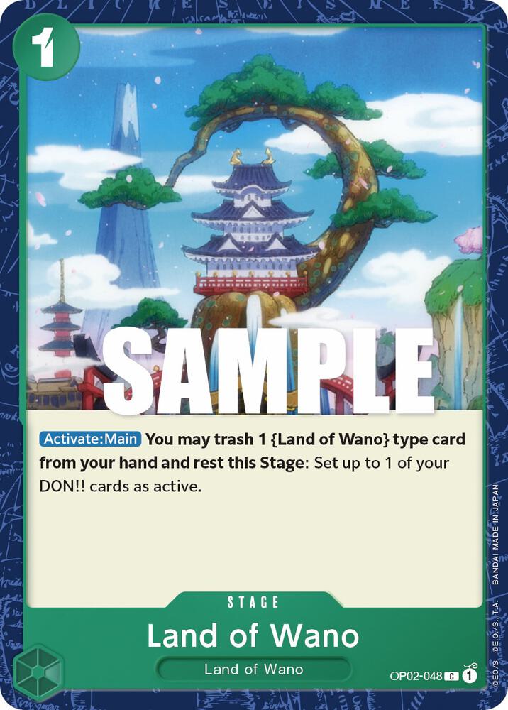 Land of Wano C Paramount War OP02-048 NM