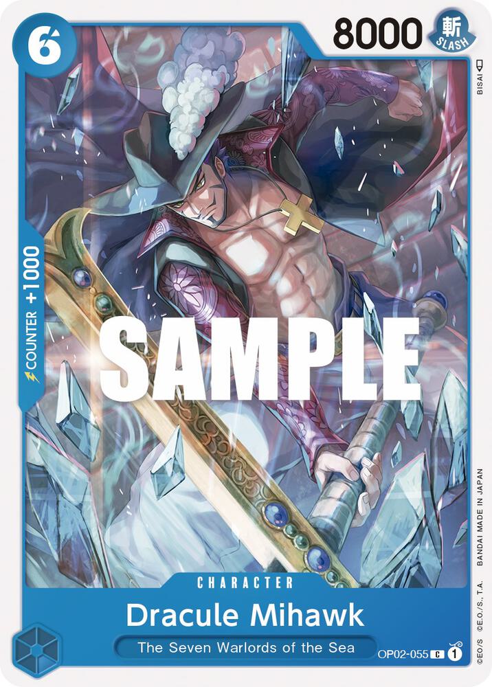 Dracule Mihawk C Paramount War OP02-055 NM