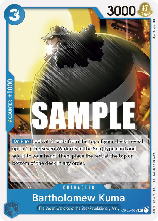 Bartholomew Kuma UC Paramount War OP02-057 NM