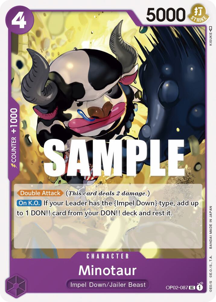Minotaur UC Paramount War OP02-087 NM